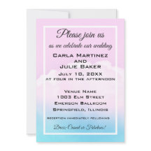 Cloud Wedding Wedding Invite
