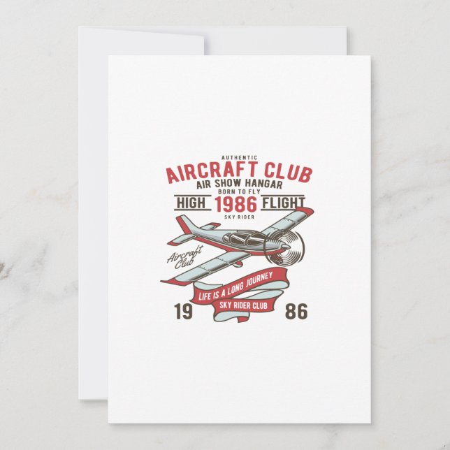 Convite Clube de Aeronaves (Frente)