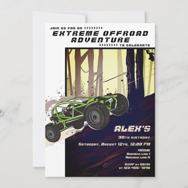 Convite Clube de Carros de Esportes Radicais ATV UTV Avent (Frente)