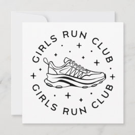 Convite Clube de corrida das raparigas