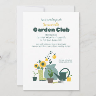 Convite Clube de Jardim