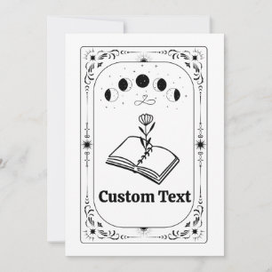 Convite Clube de Leitura de Tarot Personalizado Amiga Mãe