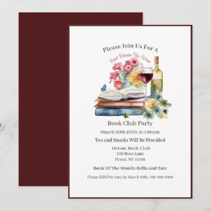 Convite Clube do Livro Leia Entre os Vinhos