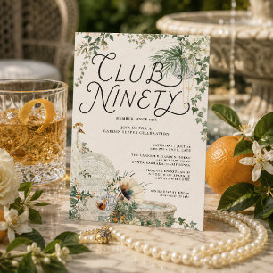 Convite Clube Noventa Aniversário de 90 anos do Palm Court