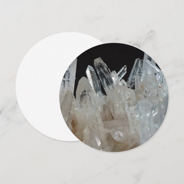 Convite Cluster Crystal Energy Quartz (Frente/Verso)