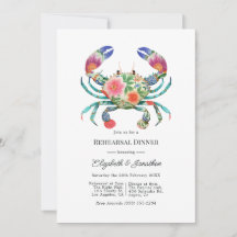 Coastal Beach Floral Nautical Rehearsal Dinner