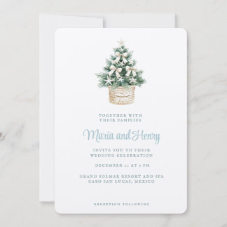 Convite Coastal Christmas Tree | Beach Wedding