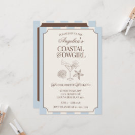 Convite Coastal Cowgirl Bachelorette Weekend Itinerary and