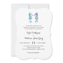 Coastal Seacavalo Aquarela | Casamento