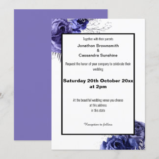CONVITE COBERTURA DE DESIGN FLORAL ELEGANTE