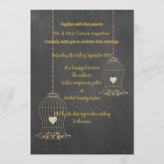 CONVITE COBERTURA DO PAINEL DE DESAFIO RUSTIC BIRDCAGE