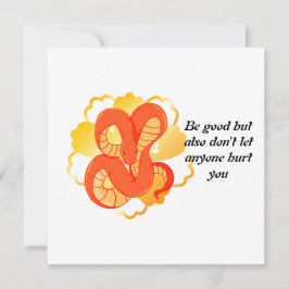 Convite Cobra vermelho em uma flor Ouro" | Única e Luxuosa