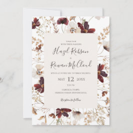 Convite Cobre Burgundy | Todos Em Um Casamento