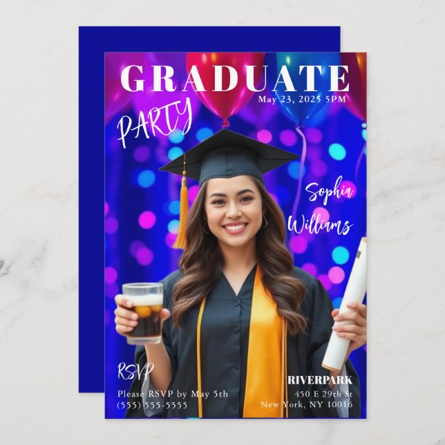 Convite Cobrir da Formando Magazine (Frente/Verso)