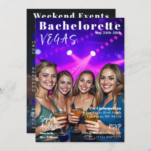 Convite Cobrir da revista Bachelorette Weekend