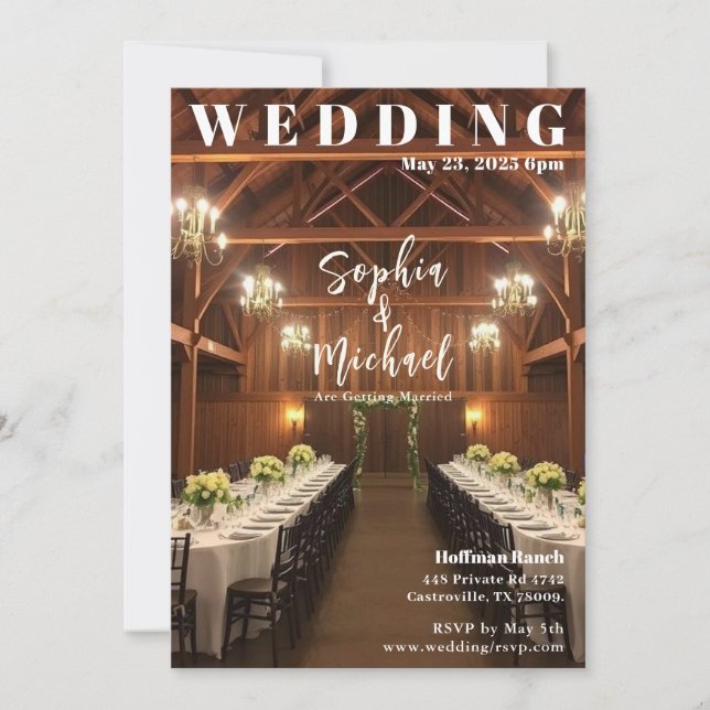 Convite Cobrir da Revista Country Wedding (Frente)