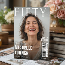 Cobrir da revista Foto 50ª Festa de aniversário