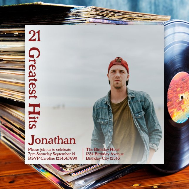 Convite Cobrir de Música do Álbum Personalizado (Criador carregado)