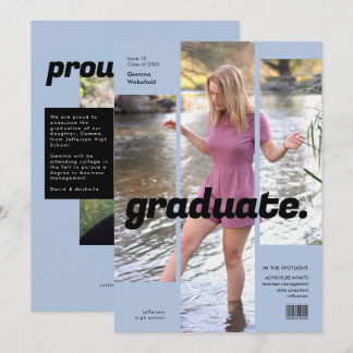 Convite Cobrir de Revista Simples e Moderno