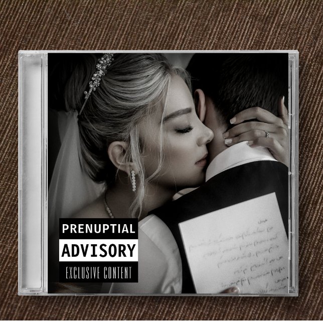 Convite Cobrir do álbum do CD de música Salve a data (Music CD Album Cover Wedding Save The Date Invitation
)