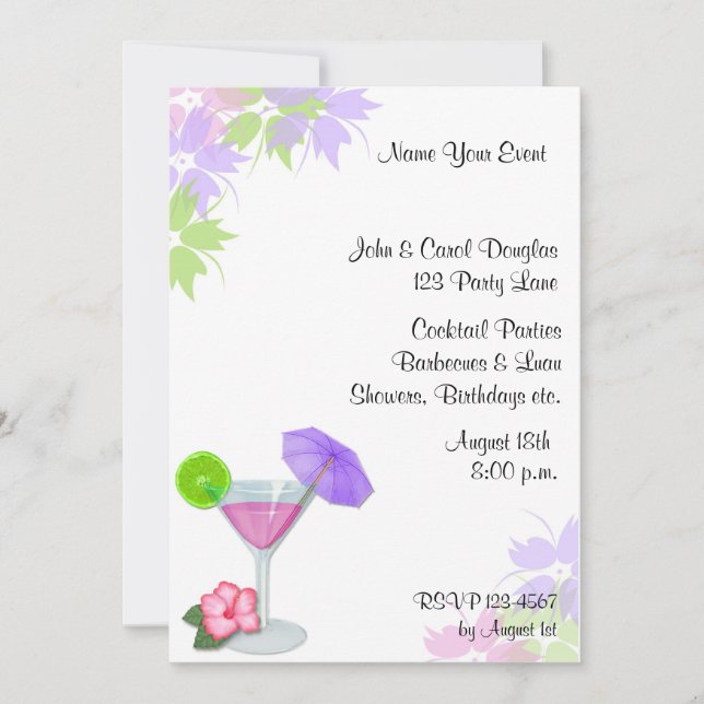 Convite Cocktail (Frente)