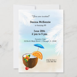 Convite Cocktail de Verão