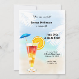 Convite Cocktail de Verão