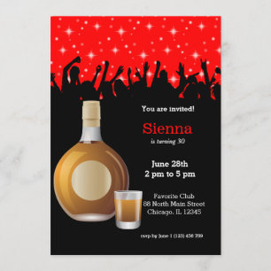 Convite Cocktail * escolha a cor do fundo