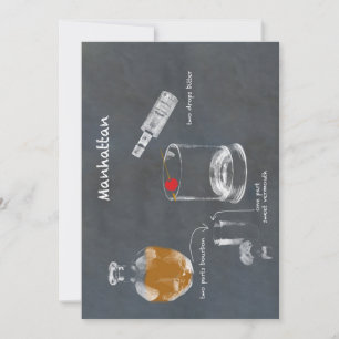 Convite Cocktail Manhattan