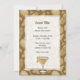 Convite cocktail Sidecar