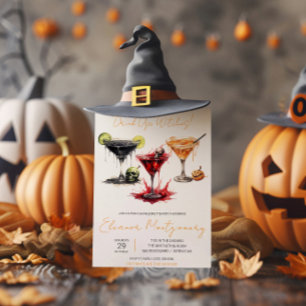 Convite Cocktails de Halloween, Bebidas, Festa de solteira