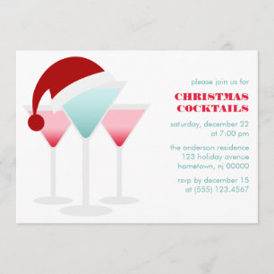 Convite Cocktails de Natal