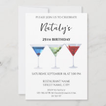 Cocktails divertidos coloridos