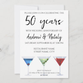 Convite Cocktails divertidos e coloridos