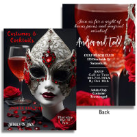 Cocktails e figurinos Veneza Máscara Veneziana Hal