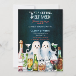 Convite Cocktails Fantasmas de Halloween