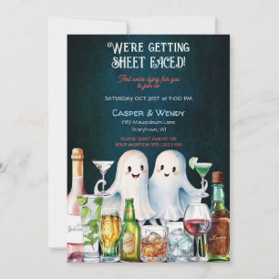 Convite Cocktails Fantasmas de Halloween