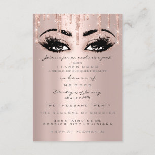 Convite Coco Event Drives Rosa Eyelash Formal Confetti