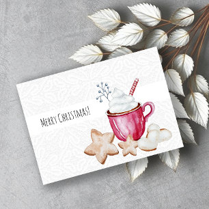 Convite Cocoa Quente De Natal E Biscoitos Aquarela