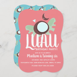 Convite Coconuts Luau Festa de aniversário tropical