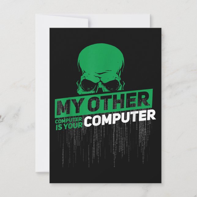 Convite Código Admin do Nerd Hacker do Engenheiro Sysadmin (Frente)