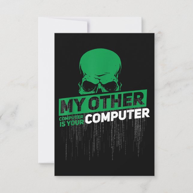 Convite Código Admin do Nerd Hacker do Engenheiro Sysadmin (Frente)