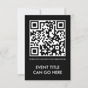 Convite código customizável de QR