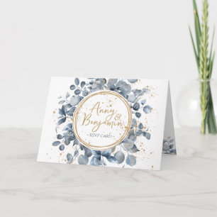 Convite Código de erro Dourado Eucalyptus 01 - RSVP 1