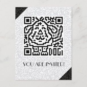 Convite Código de QR o cão
