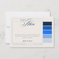 Código de Traje Formal Caligrafia Marfim Azul-Mari