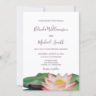 Convite Código OR | Casamento De Flor De Lotus