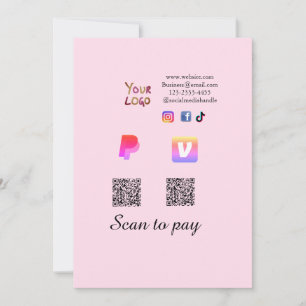 Convite código Q R PayPal venmo digitalize pagar adicionar