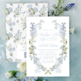 Convite Código QR Algo Azul Antes de Fazer Chá de panela