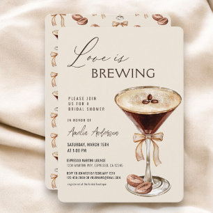 Convite Código QR Amor é Criar Espresso Martini